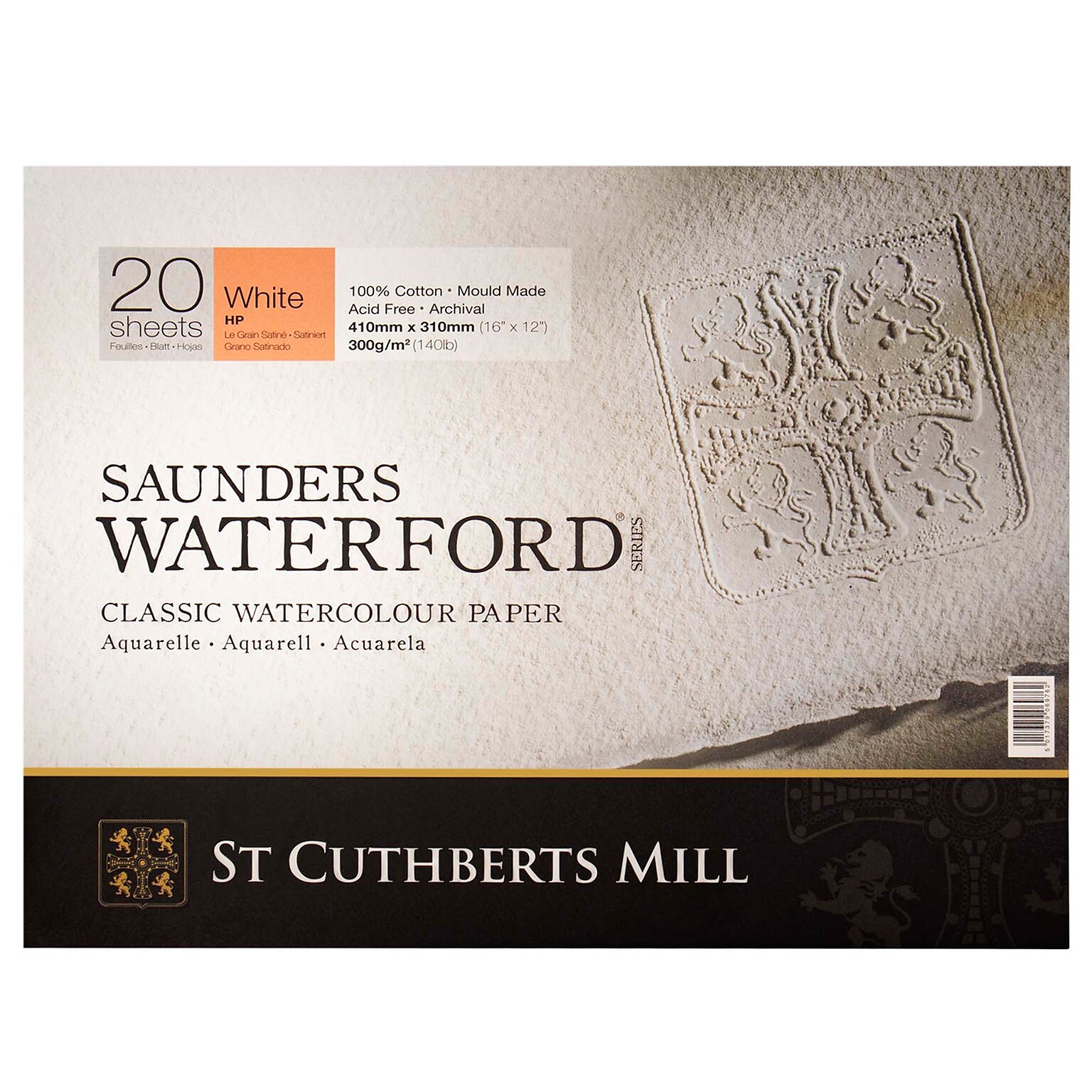 St Cuthberts Mill Saunders Waterford 12 x 16 Watercolor Sketch Pad, 20 Sheets/Pad (STCT45930001011E)