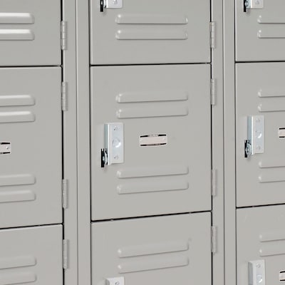 Global Industrial Capital 78"H 6-Tier 3-Column Box Locker, Gray (652155GY)