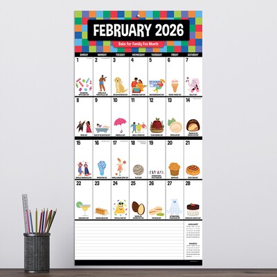 2026 TF Publishing Every Day is a Holiday 12" x 12" Monthly Wall Calendar (26-1108)