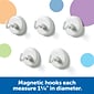 Learning Resources Magnetic Hooks, Strong Magnetic Hooks, White, Set of 5 (LER2698)