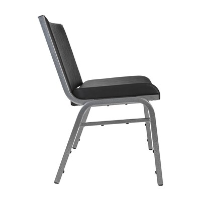 Flash Furniture HERCULES Vinyl Guest Big & Tall Chair, 1000 lb. Capacity, Black (XU60555BLKVYL)
