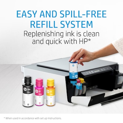 HP 31 Magenta Standard Yield Ink Tank Bottle Refill, Prints Up to 8,000 Pages (1VU27AN)
