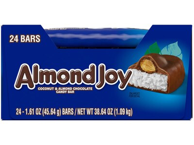 Almond Joy Coconut and Almond Milk Chocolate Candy Bar, 38.64 oz., 24/Box (34000-01816)