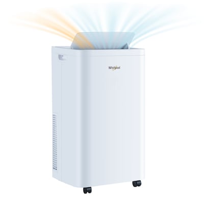 Whirlpool 115-Volt 14,000 BTU (10,000 BTU DOE) Portable Air Conditioner with Remote, White (WHNP141HAW)