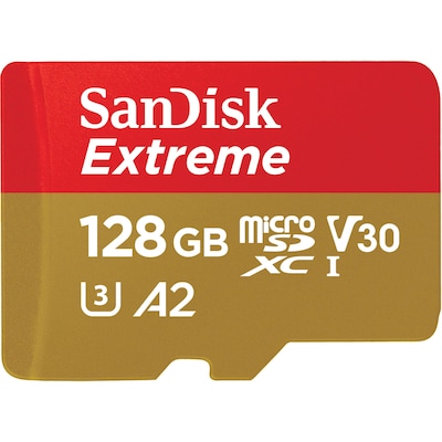 SanDisk Extreme 64GB microSDXC Memory Card with Adapter, Class 10, U3, V30 (SDSQXAH-064G-AN6MA)