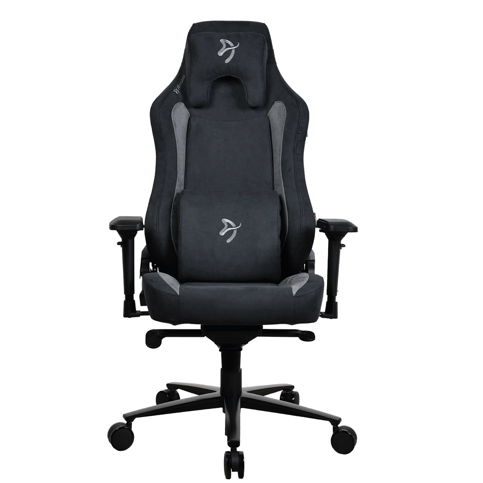 Arozzi Vernazza Supersoft Fabric Ergonomic Racing Gaming Chair, Black (VERNAZZA-SPSF-BK)