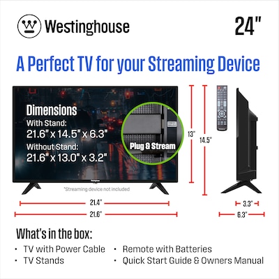 Westinghouse 24" LED 720p TV (WD24HX1201)