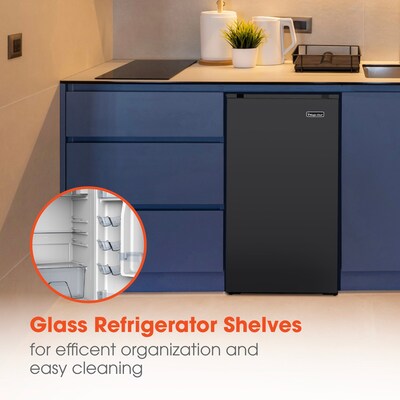 Magic Chef Adjustable Temperature Control Refrigerators, 3.2 Cu. Ft., Black (HMAR33BE)