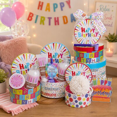 Alder Creek Gift Baskets Happy Birthday Spa Wishes (FG05546)