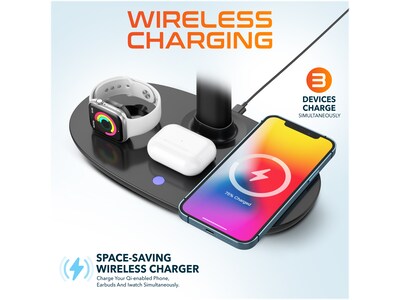 Delton 20X Wireless Noise Canceling Bluetooth Mono Headset with HS1 Stand (DHSWC120XD)