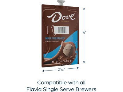 Dove Hot Milk Chocolate Flavia Freshpacks, 36/Carton (48720)