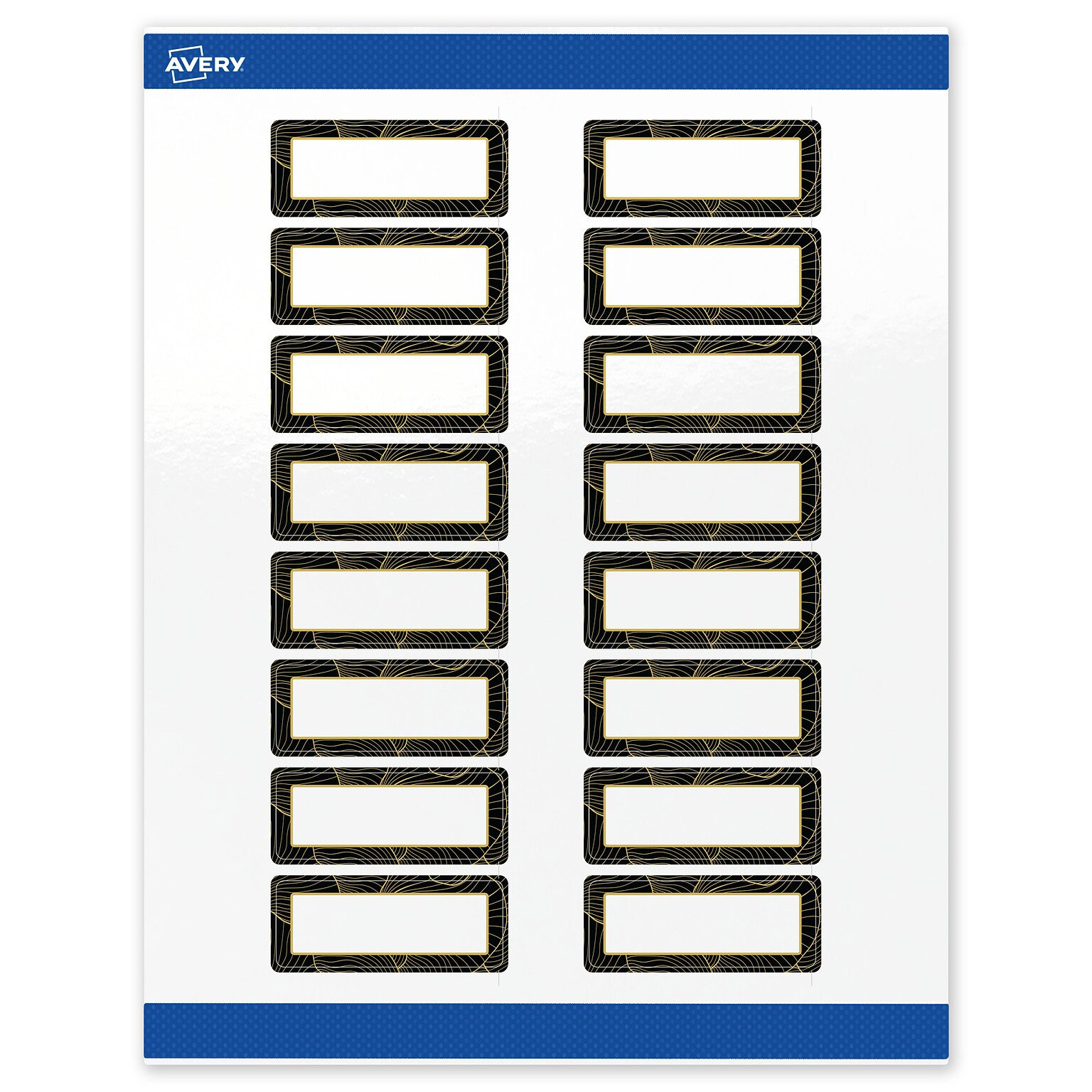 Avery Laser/Inkjet Rectangle Multipurpose Labels, 1 x 2-5/8, White, 160/Pack (S00-ETF)