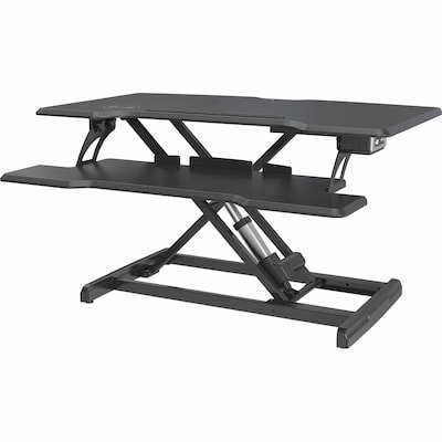 Lorell Adjustable Electric Desk Riser Stand, Up to 47 Monitor, Black (LLR99530)