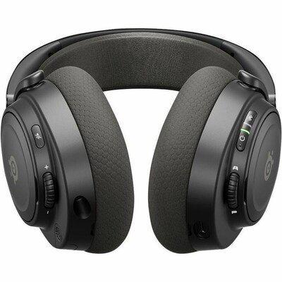 SteelSeries Arctis Nova 7P Gen 2 Wireless Noise-Canceling Bluetooth Stereo Gaming On Ear Headset, USB-C, Black (61744)