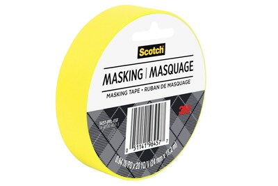 Scotch® Expressions Masking Tape, .94 x 20 yds., Yellow (3437-PYL)