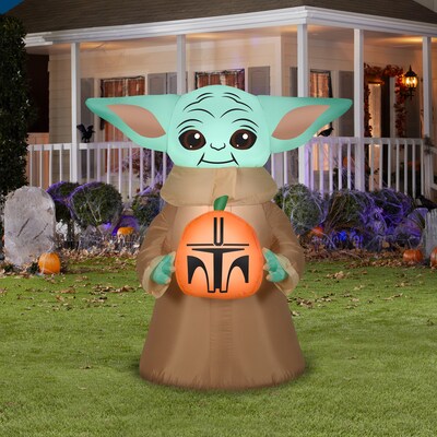 National Tree Company 42 Inflatable Halloween Baby Yoda (GE9-226677)