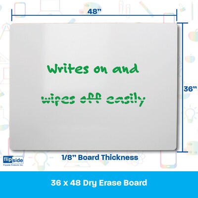 Flipside Dry-Erase Whiteboard, 4 x 3 (13648)