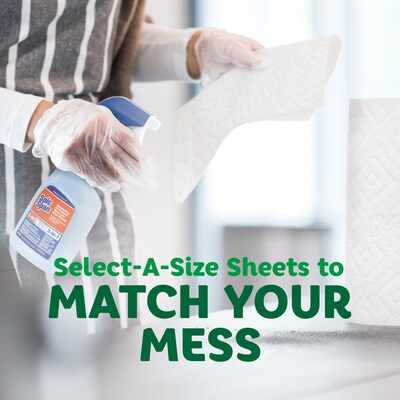 Bounty Select-A-Size Double Roll Paper Towels, 2-ply, 82 Sheets/Roll, 12 Rolls/Pack (66541/06130)