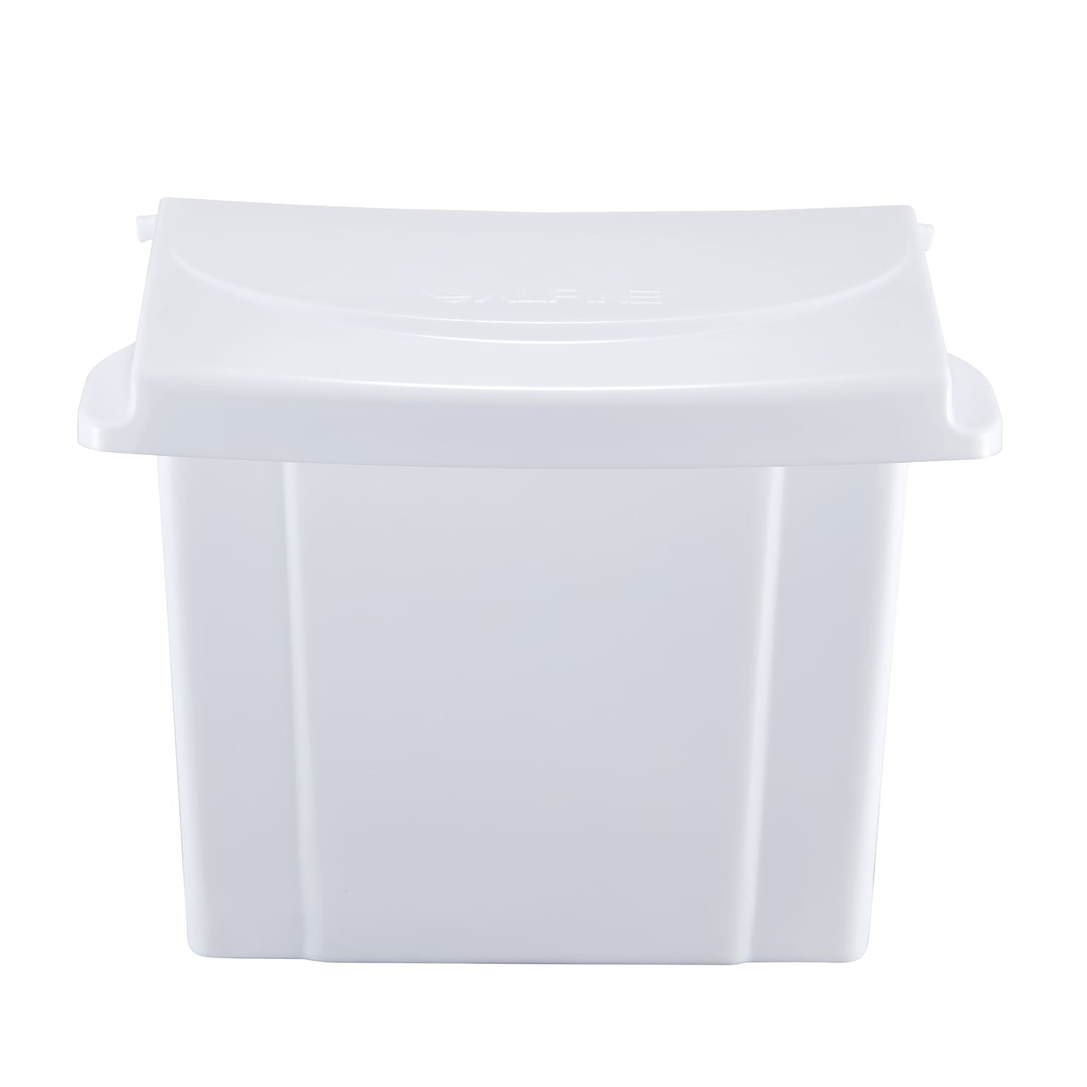 Alpine Industries Plastic Sanitary Napkin Disposal Receptacle, 10x 5, White (451-WHI-MK)