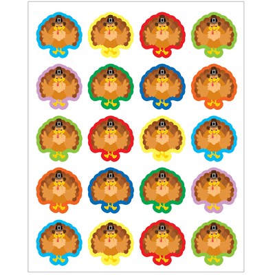 Teacher Created Resources Turkeys Stickers, 72/Pack, 12 Packs/Bundle (TCR6943-12)