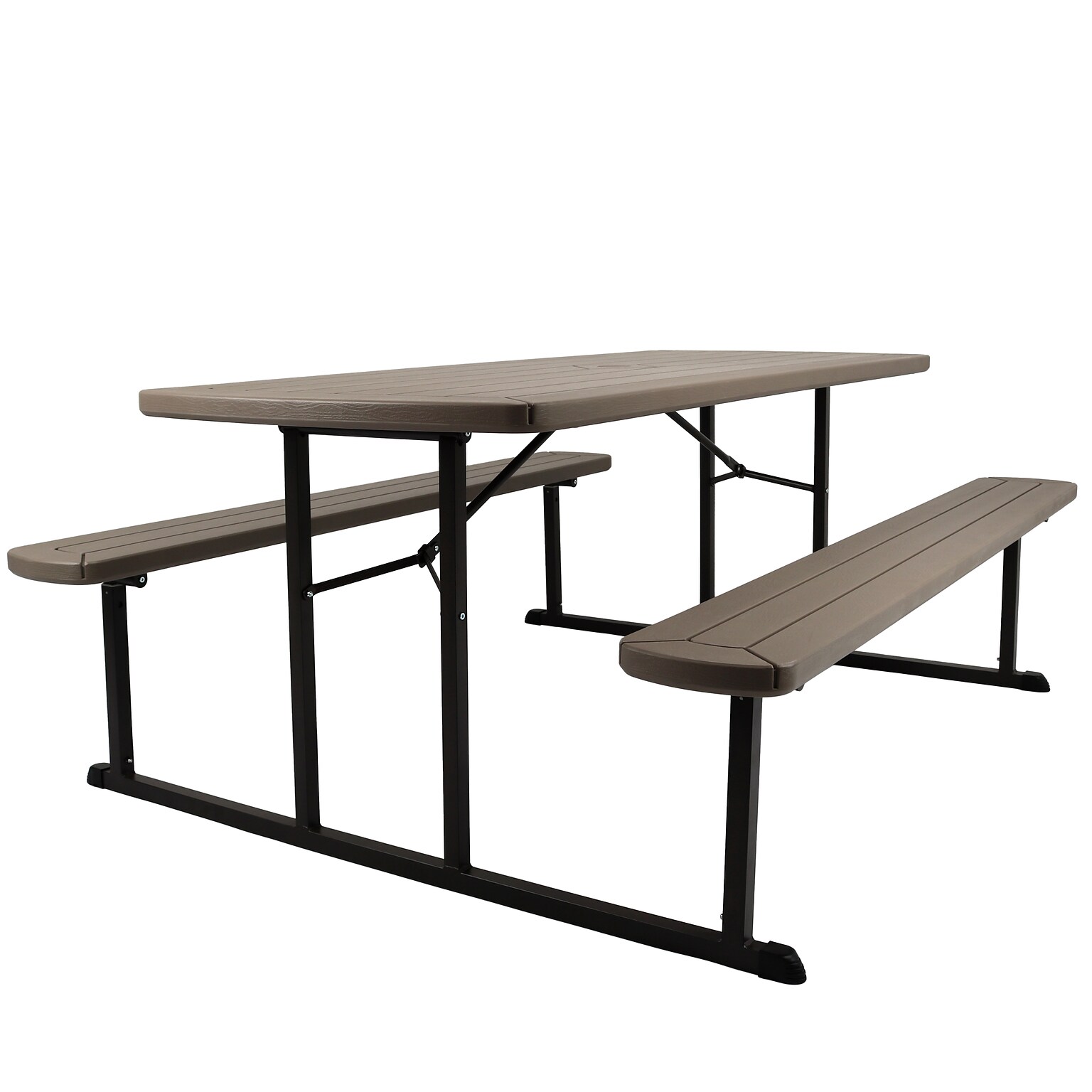 National Public Seating BMPT Series 30 x 72 Heavy Duty Picnic Folding Table, Brown (BMPT3072-BR03)