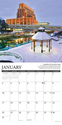 2027 Willow Creek Michigan 12" x 12" Monthly Wall Calendar, Assorted Colors (61190)