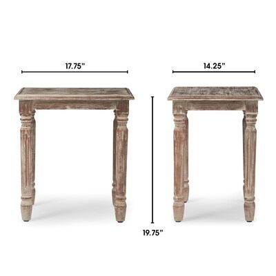 Finch Rothko Side Table, Distressed Natural (FUST10095A)