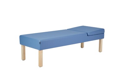Viva Comfort Lucas Therapy Treatment Recovery Couch with Adjustable Backrest, Blue (ADI996-11-BLU-MK)