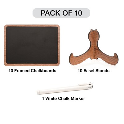 Excello Global Products Mini Chalkboards, 2.9 x 3.9, 10/Pack (MINICHLK)