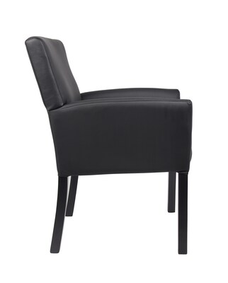 Boss Office Products Vinyl Guest Chair, Black (B639-BK)