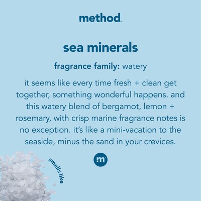 Method Gel Hand Soap Refill, Sea Minerals, 34 Fl. Oz. (328105)