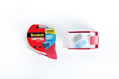 Scotch® Heavy Duty Shipping Packing Tape with Dispensers, 1.88" x 54.6 yds., Clear, 4 Rolls (3850-4RD)