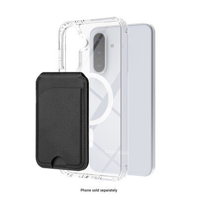 SaharaCase Venture Wallet for Galaxy A36 5G, Shock Absorbing, Clear/Scorpion Black (CP00733)
