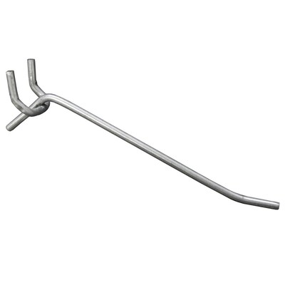Nahanco 4 Pegboard Hooks, Silver, 12/Carton (PHS4)