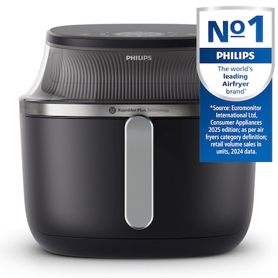Philips 3000 7.6 Qt. Air fryer with Window, Black (NA34100)