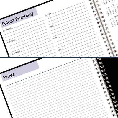 2025-2026 AT-A-GLANCE DayMinder 8" x 12" Academic Year Monthly Planner, Faux Leather Cover, Black (AY2-00-26)