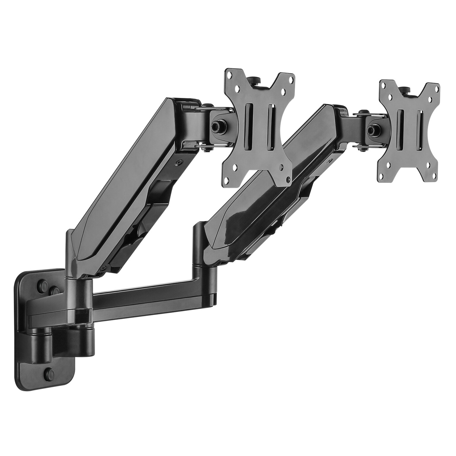 Mount-It! Adjustable Dual Monitor Wall Mount, Up to 32, Black (MI-1766B)