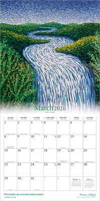 2026 Brush Dance Points of Light 12" x 12" Monthly Wall Calendar (9798330701360)