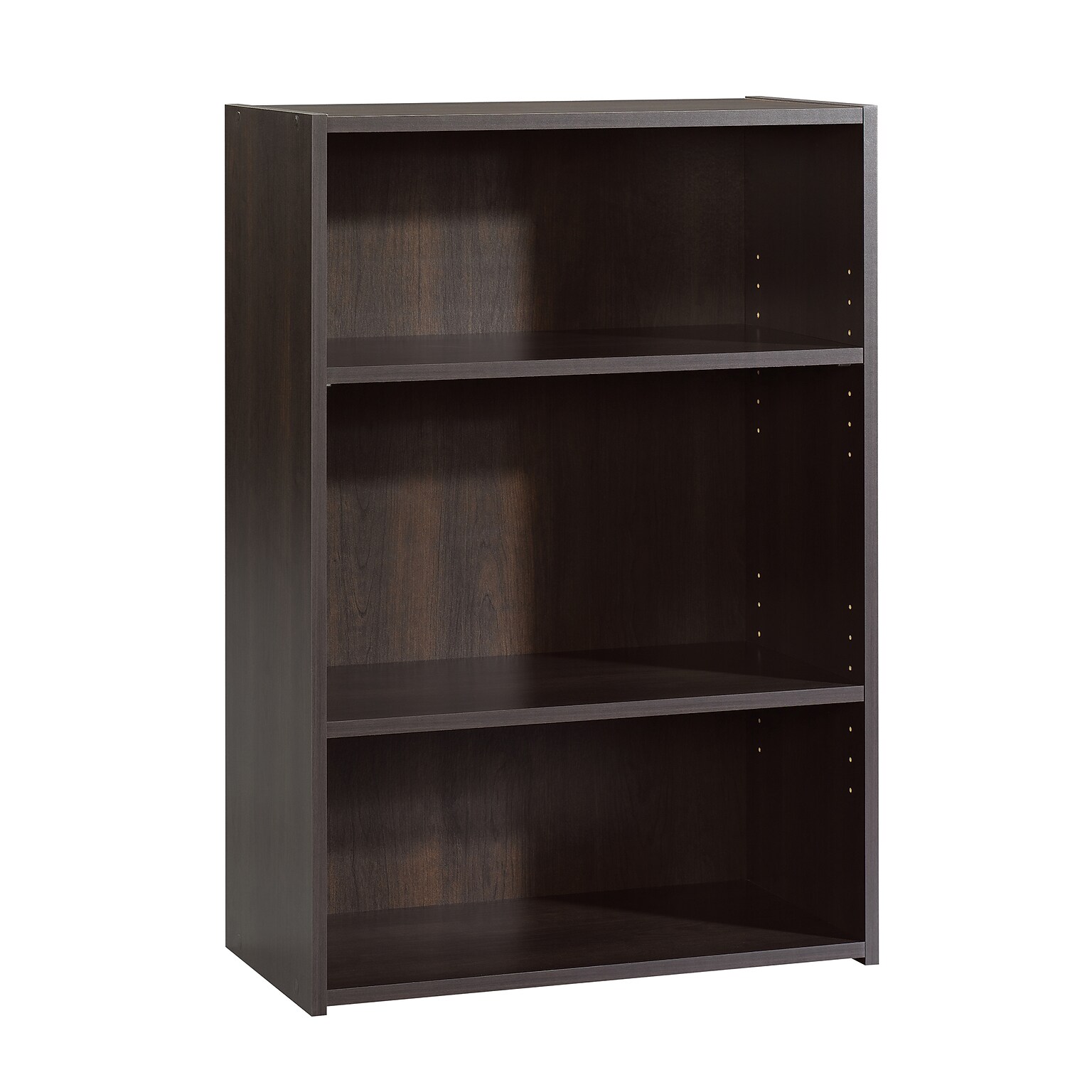 Sauder Beginnings 35H 3-Shelf Bookcase, Cinnamon Cherry (409086)