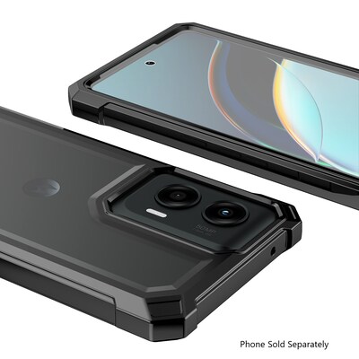 SaharaCase Raider Series GRIP Rugged Case for Motorola G Power 5G, Shock Absorbing, Black (CP00562)