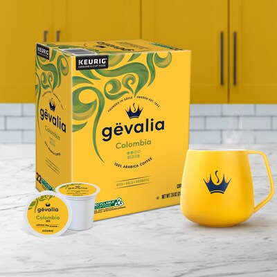 Gevalia Colombian Coffee Keurig® K-Cup® Pods, Medium Roast, 22/Box (5304)