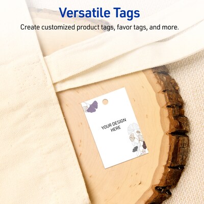 Avery  3" Blank Price & Merchandise Tags, White, 80/Carton (S00-F4C-PRMWT10)