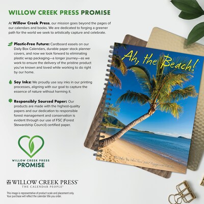2027 Willow Creek Ah The Beach! 6.5" x 8.5" Weekly & Monthly Desk Calendar (64313)