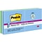 Post-it Recycled Super Sticky Pop-up Notes, 3 x 3, Oasis Collection, 90 Sheet/Pad, 6 Pads/Pack (R3