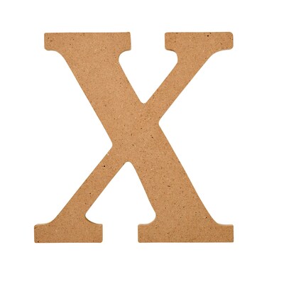 Plaid MDF Letters, 5, Brown Oxide, 12/Pack (PDE63577-12)