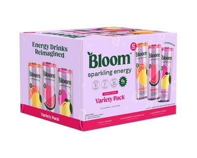 Bloom Sparkling Energy Drink Variety Pack, 12 oz., 12 Cans/Carton (20038857)