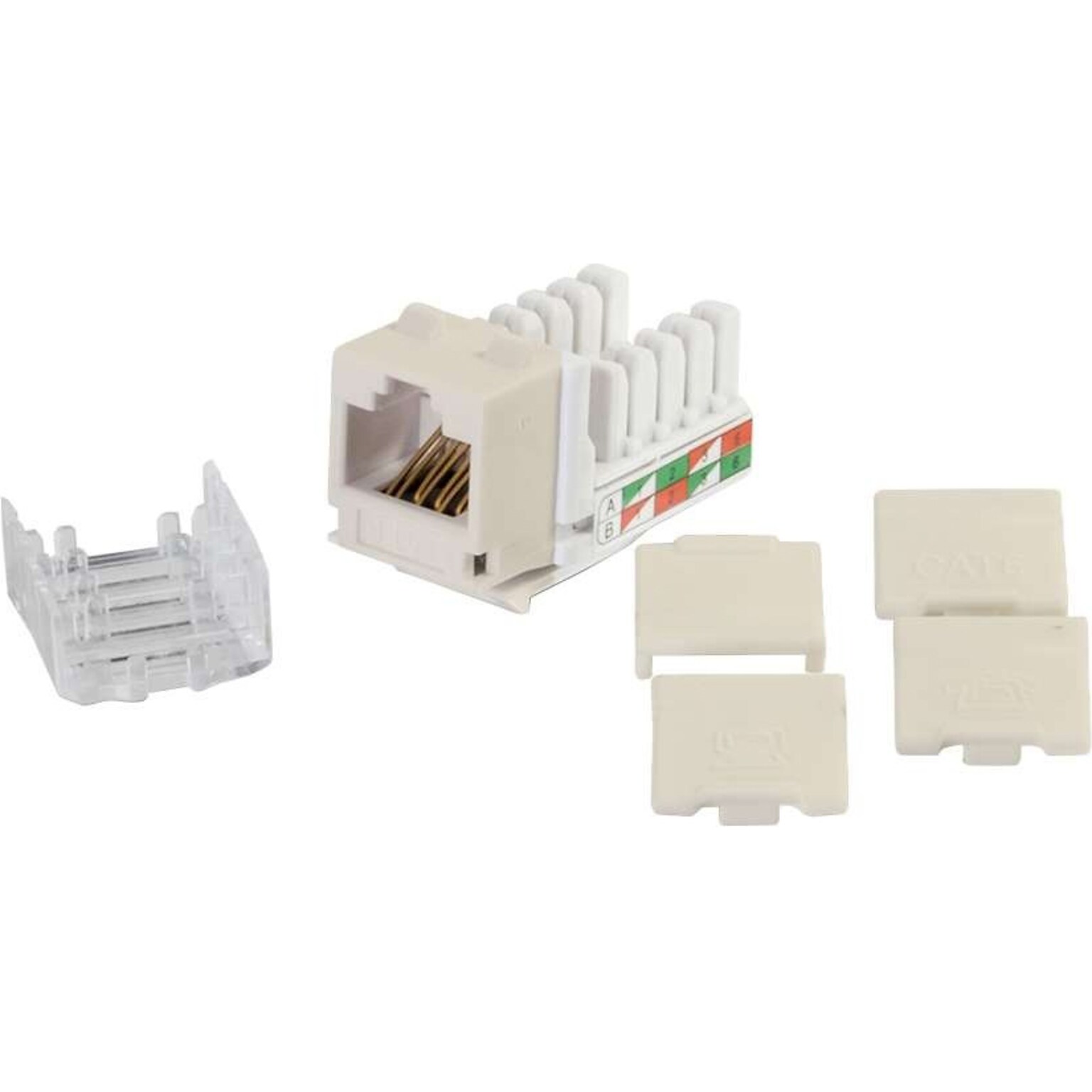 C2G Cables to Go Cat6 Keystone Jack, Ivory (29310)