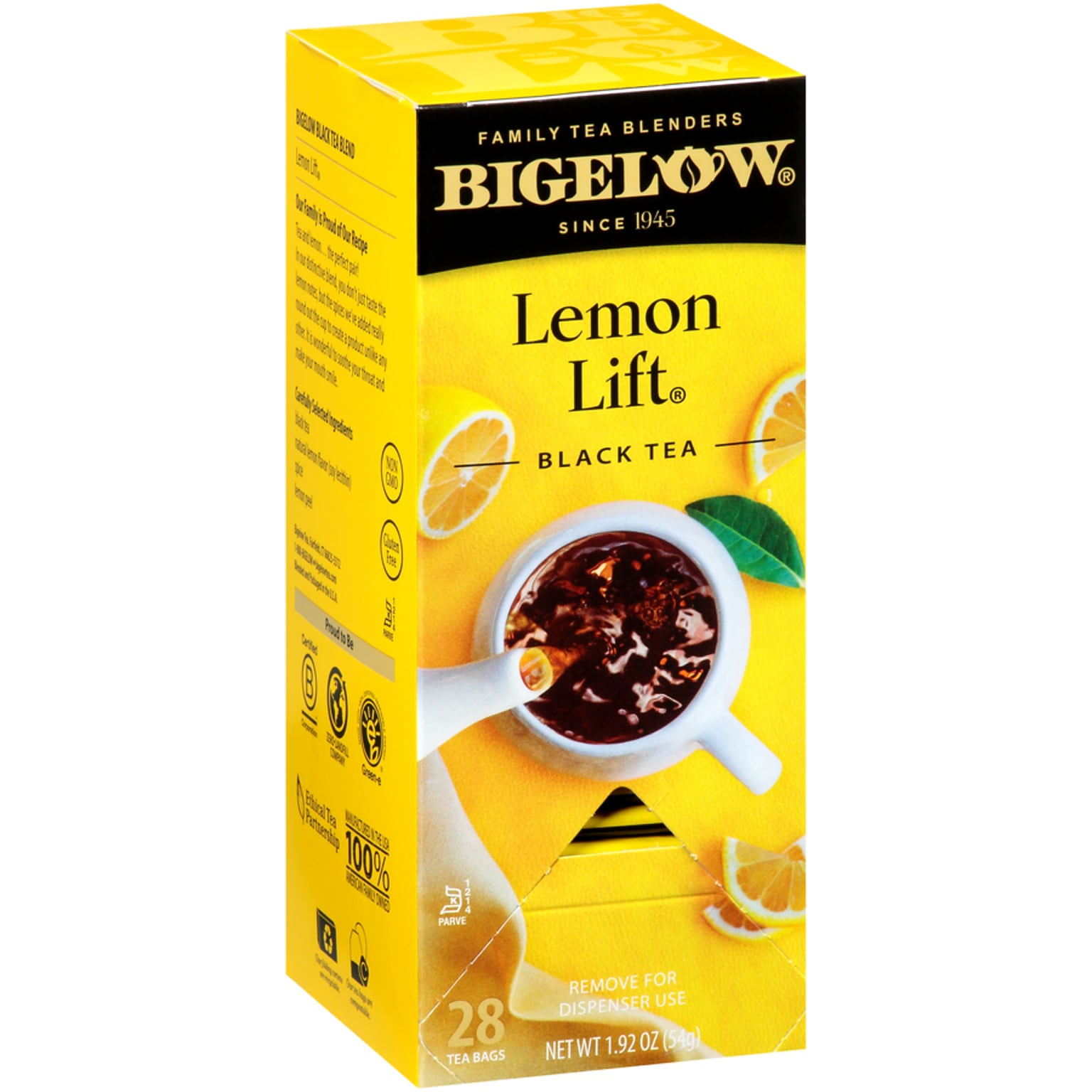 Bigelow Lemon Lift Black Tea Bags, 28/Box (BTC10342)