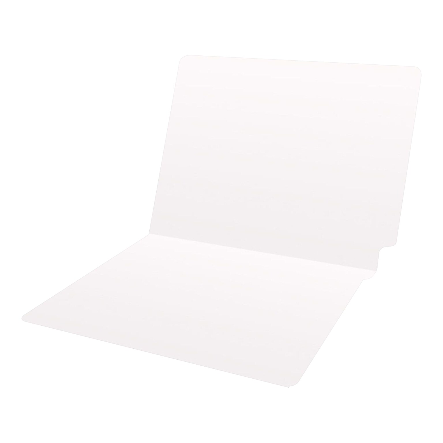 Medical Arts Press Heavy-Duty End Tab File Folder, Straight Cut, Letter-Size, White, 40/Box (S-09458-WHT)