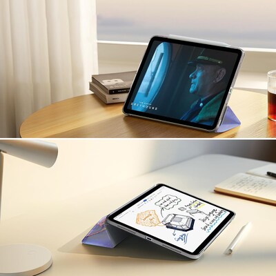 SaharaCase Venture Series Tri-Fold Folio Case for iPad Air 13" (M3/M2), Purple Marble (TB00411)